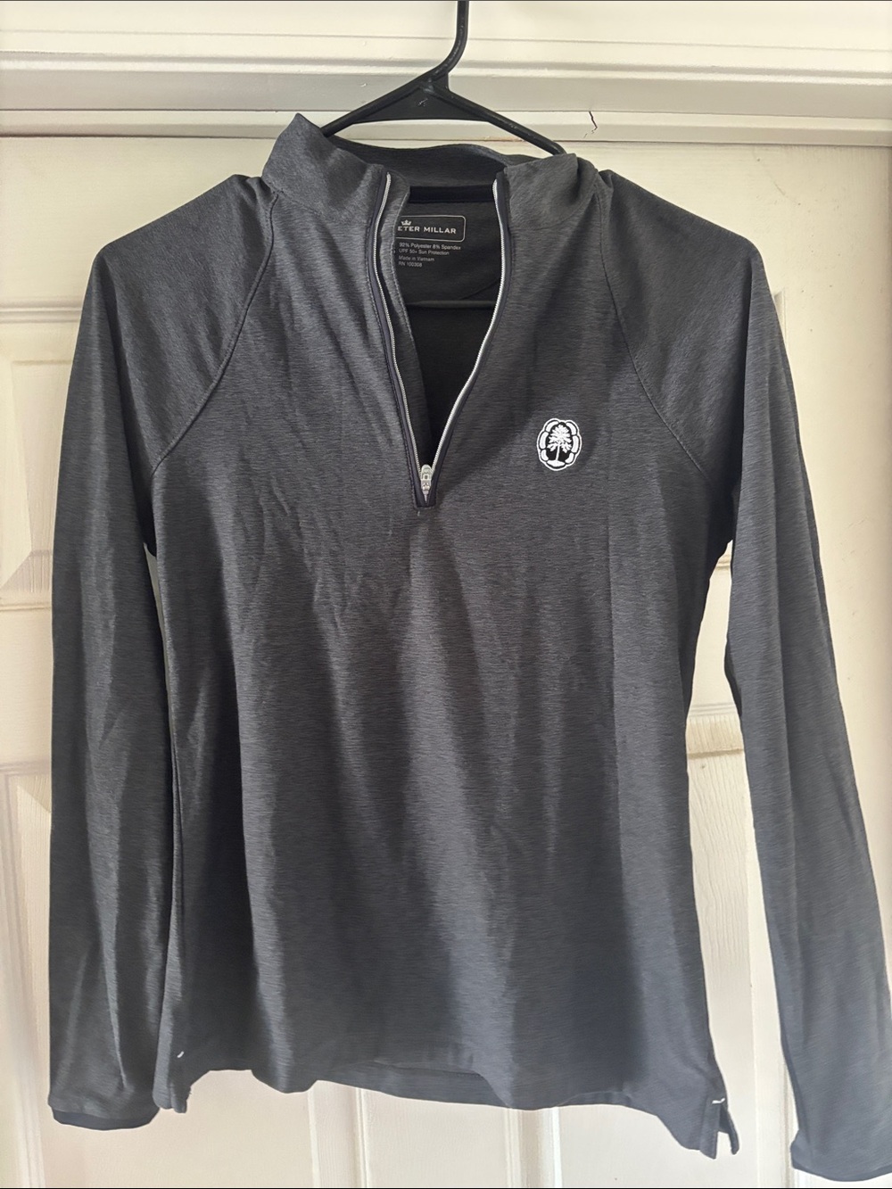 Peter Millar Charcoal Gray quarter zip Pine Tree Golf Club